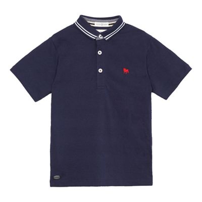 J by Jasper Conran Boys' navy short sleeved polo shirt